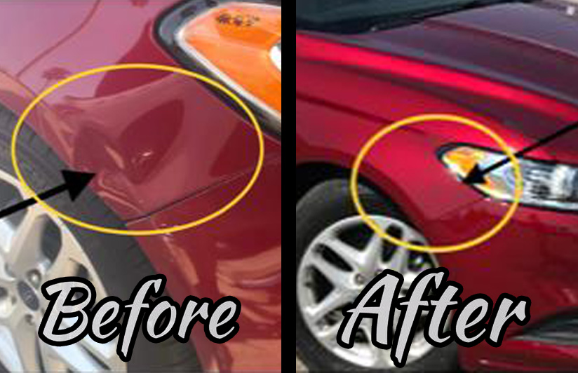 Before and After Dent Repairs